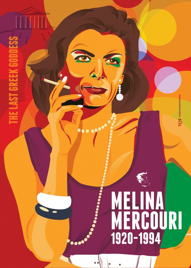 Melina Merkouri by Maria Papaefstathiou