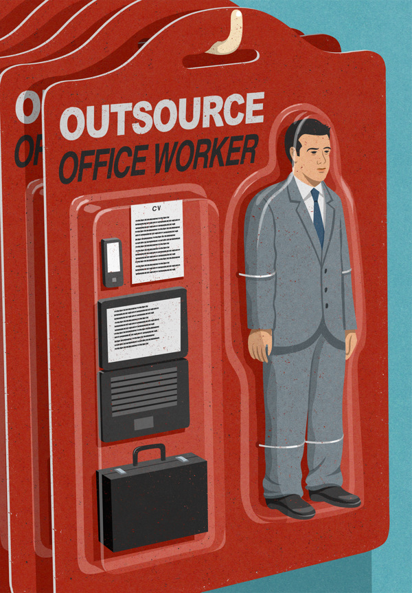 Innovative Satirical Illustrations by John Holcroft