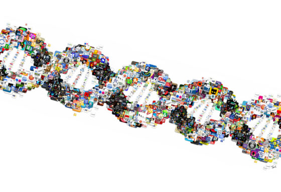 iPhone DNA for Fortune magazine Mosaic illustration for an article about the Apple iPhone DNA in Fortune magazine.