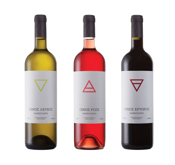 Greek wine label 4 Elements