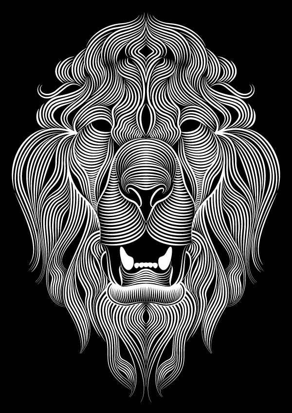 Creative Cloud Illustrator Lion by Patrick Seymour