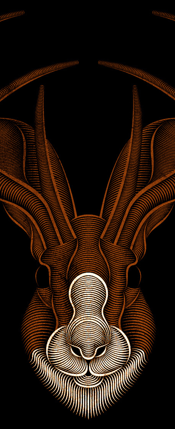 Jackalope (detail) by Patrick Seymour