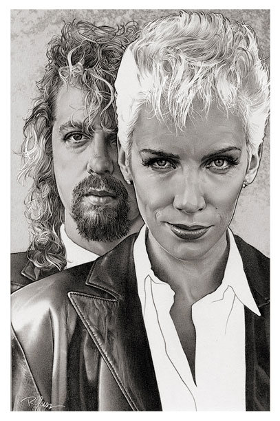 Portrait-Watercolor-Eurythmics Watercolors by Randy Glass Studio