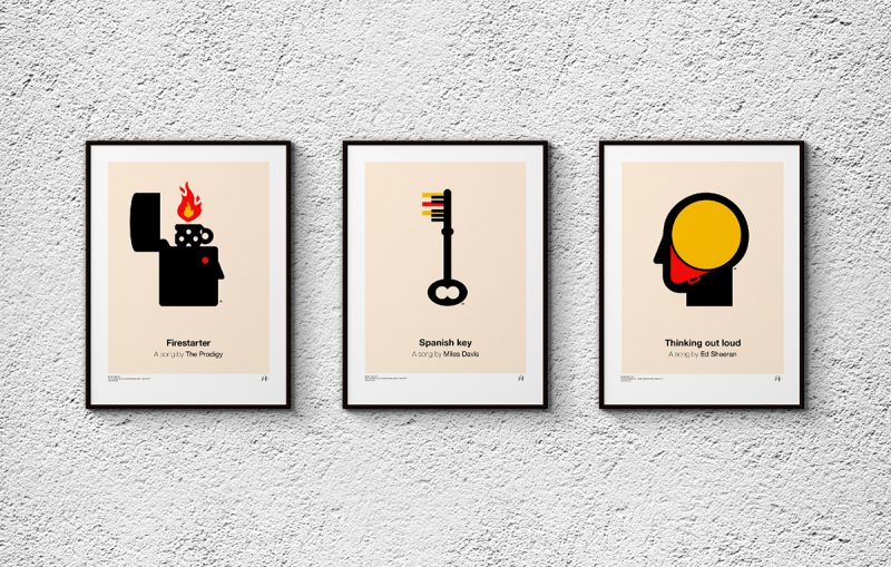 Pictogram Music Posters by Viktor Hertz