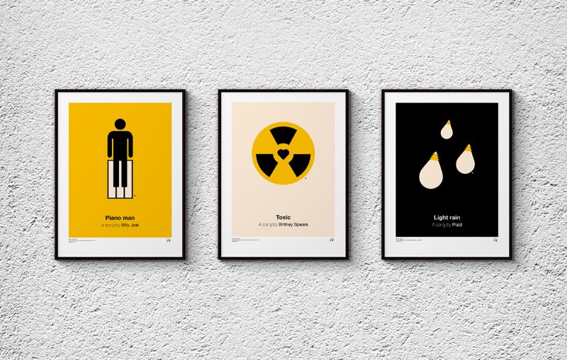 Pictogram Music Posters by Viktor Hertz