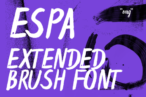 Espa Extended Handwritten Brush Font