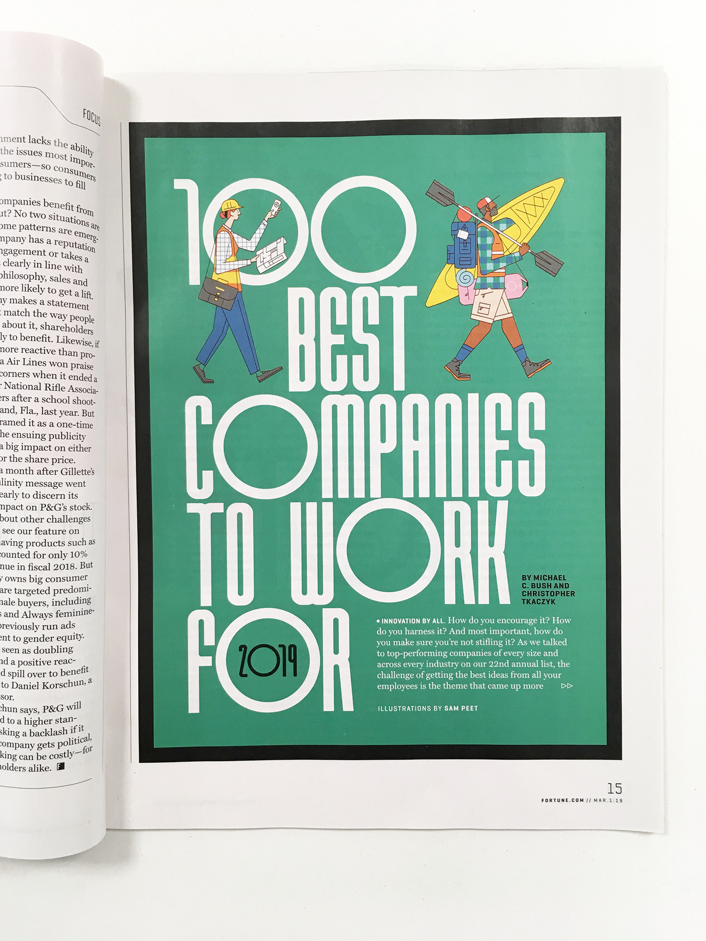 Fortune Magazine Illustrations by Sam Peet