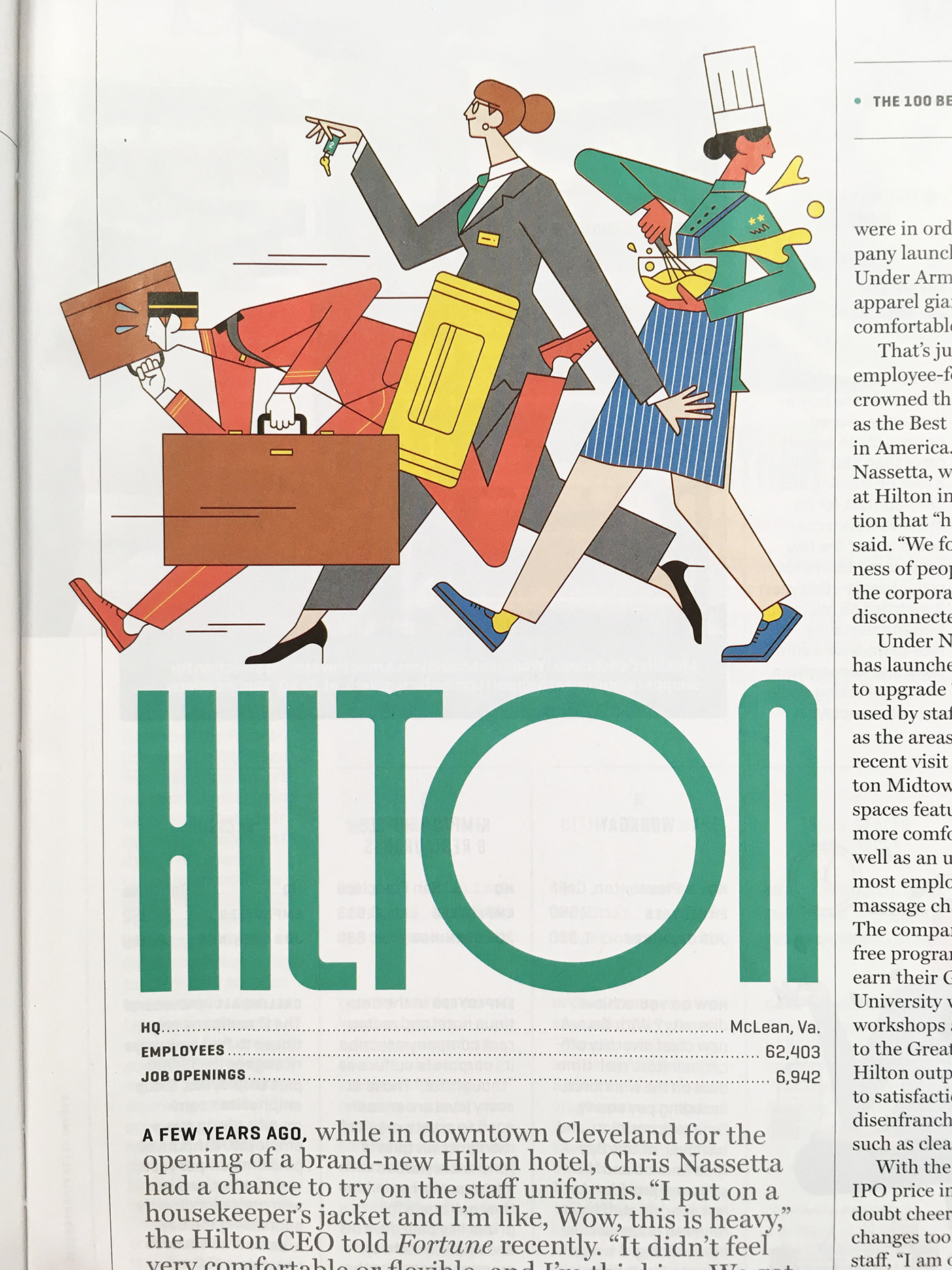 Fortune Magazine Illustrations by Sam Peet