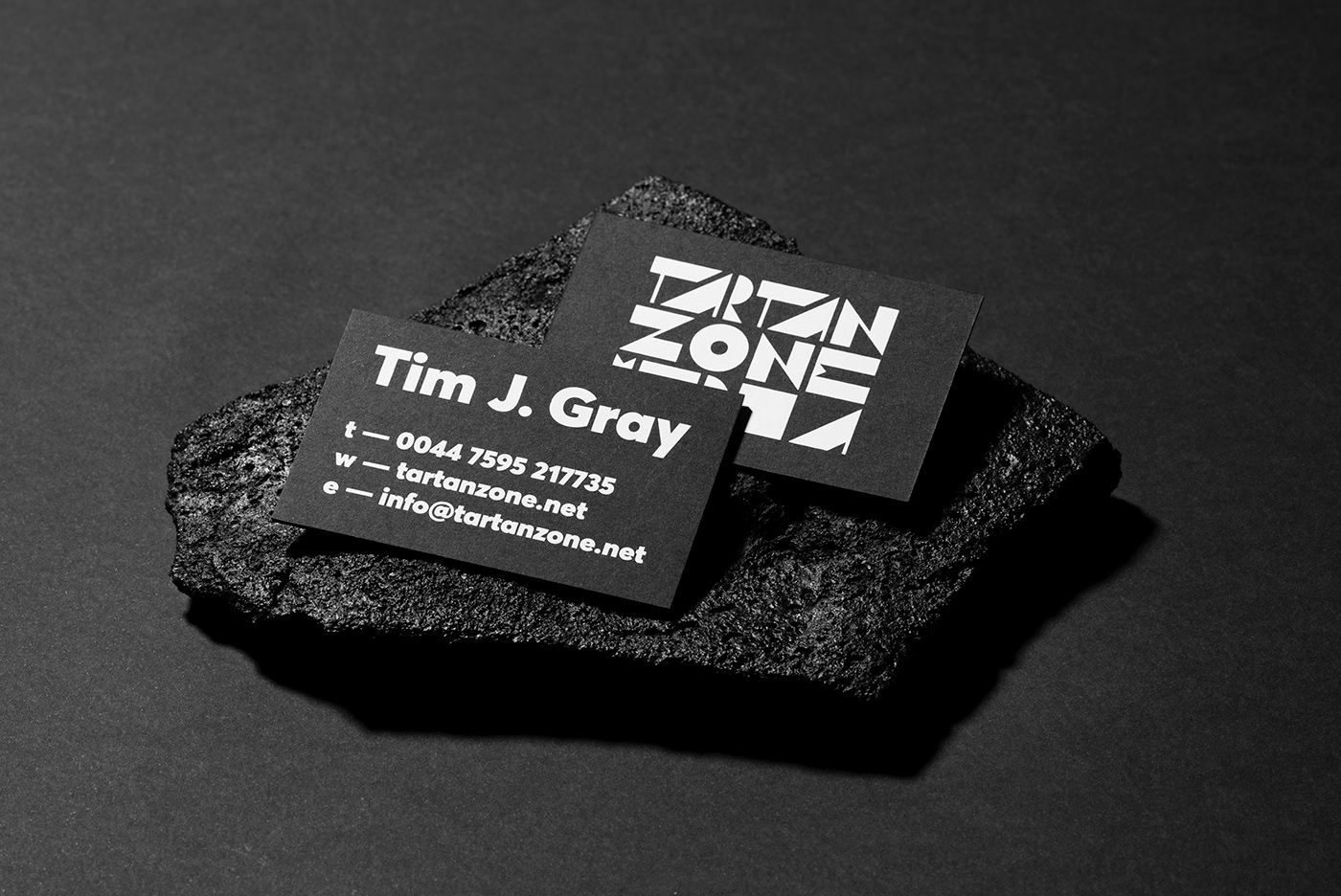 Tartan Zone Media business card