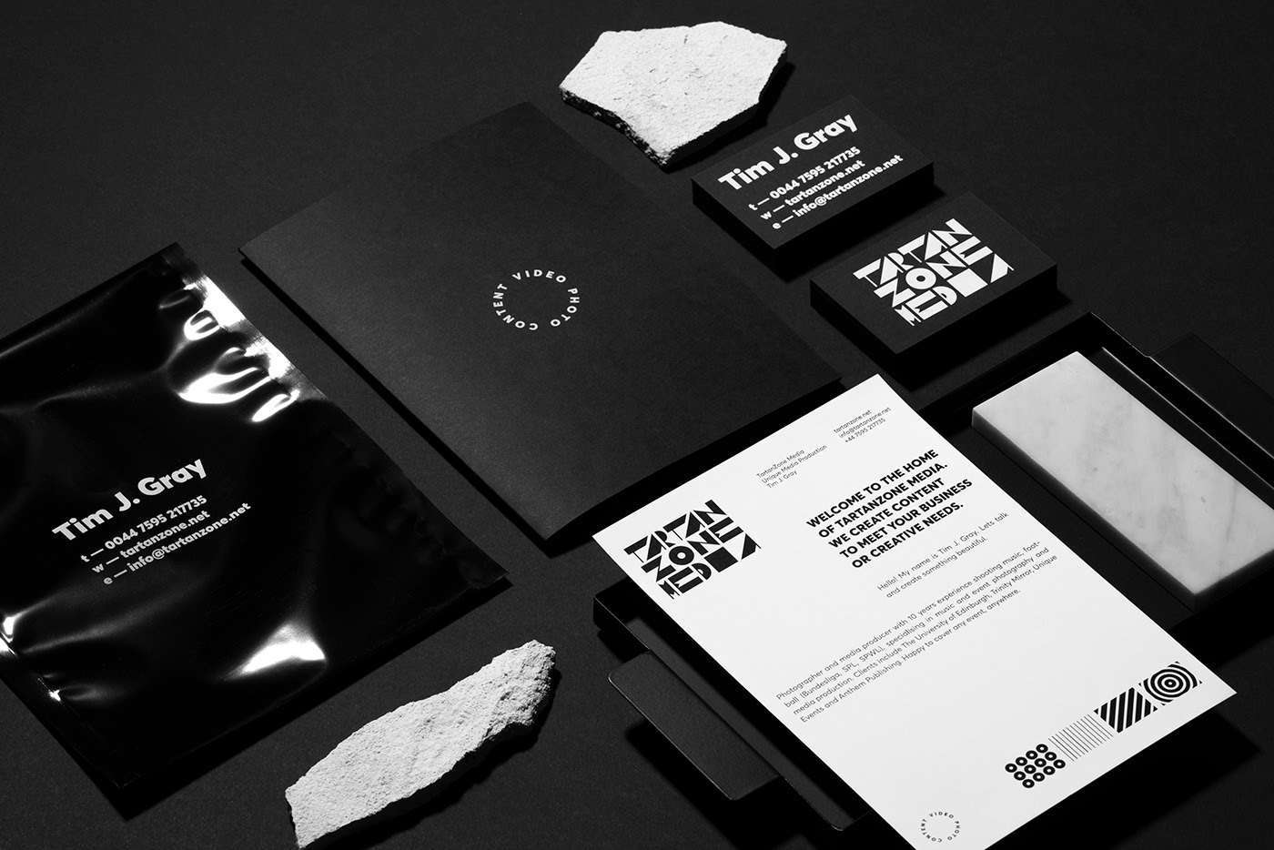 Tartan Zone Media visual identity